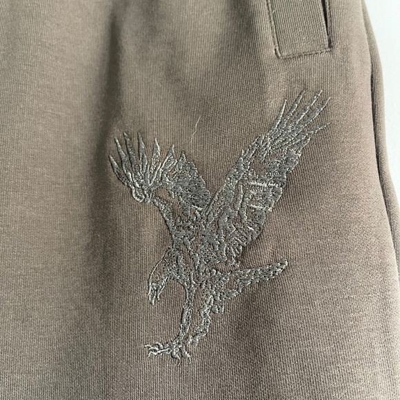 A|X Armani Exchange Men's Regular-Fit Eagle Logo Black Olive Joggers ~ Size M - Picture 6 of 11